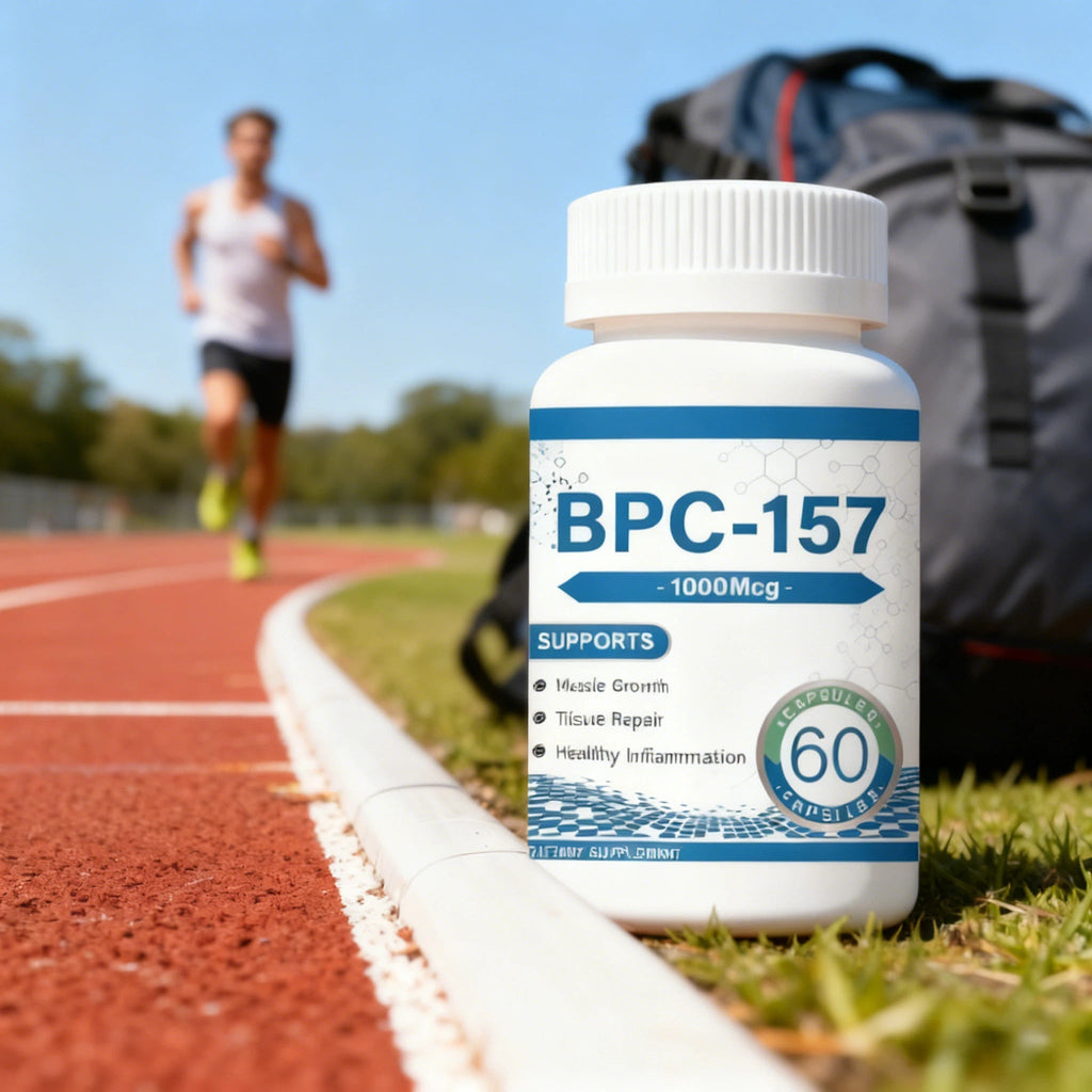 BPC-157 Muscle Growth & Repair Peptide Complex ，1000mcg per Capsule (60ct) | Non-GMO， help you bounce back faster, support whole-body wellness— convenient daily capsule.BPC 157