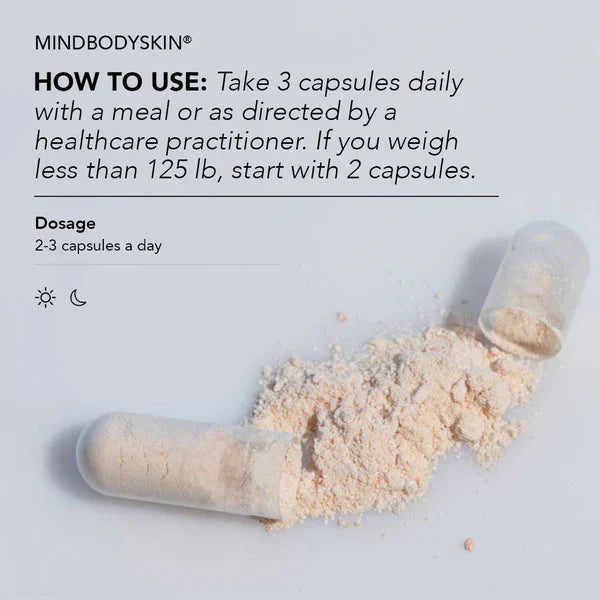 CLEARSTEM MINDBODYSKIN™ Vitamin Supplement – Hormonal Acne & Skin Balance Formula – 90 Capsules