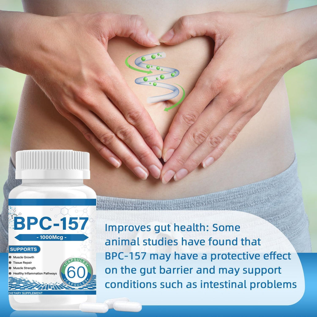 Muscle Growth & Repair Peptide Complex | 157mg Total, 1000mcg per Capsule (60ct) | Non-GMO