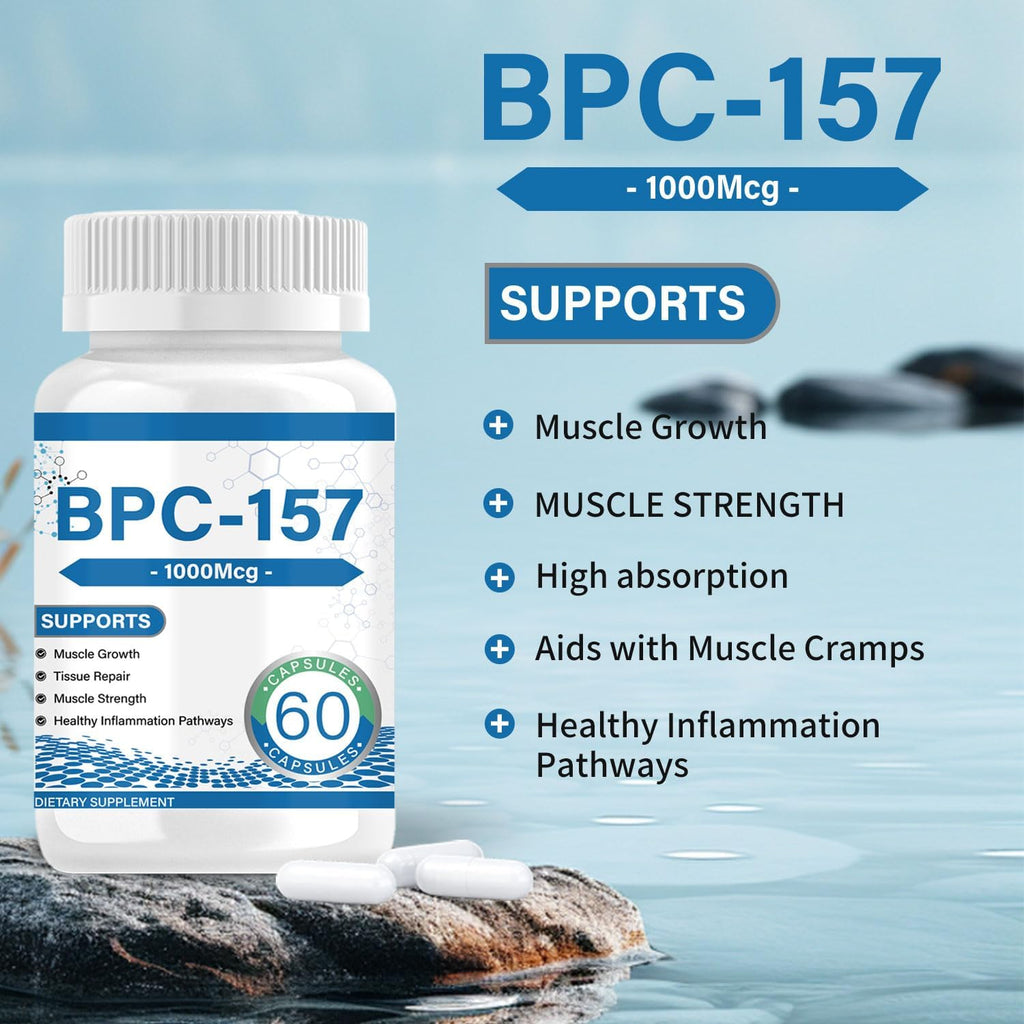 Muscle Growth & Repair Peptide Complex | 157mg Total, 1000mcg per Capsule (60ct) | Non-GMO