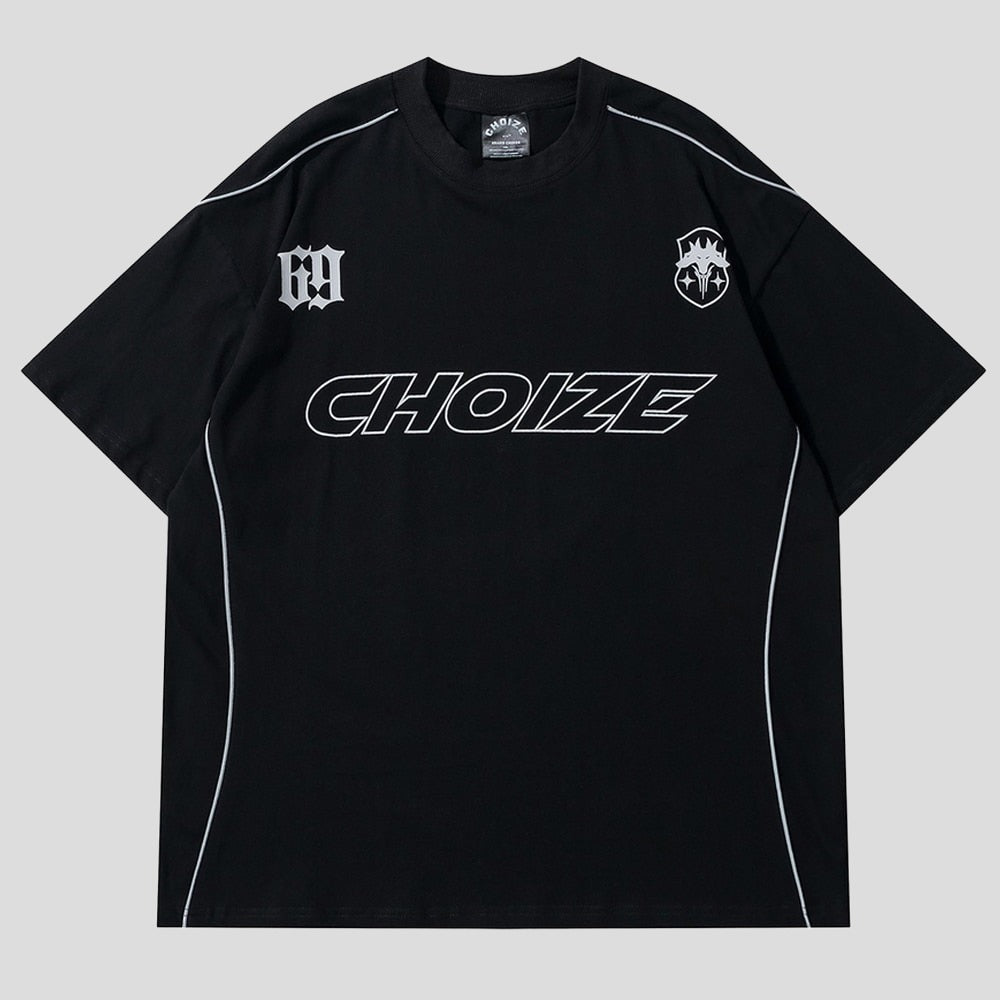 Short Sleeve Choize Print Cotton T-Shirts for Men