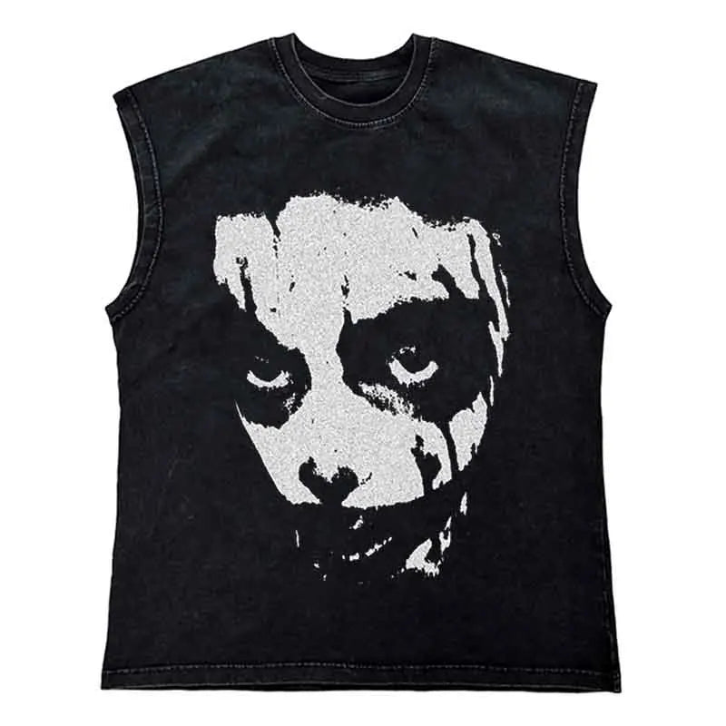 Gangsta T Shirt - Washed Tank Top for Men