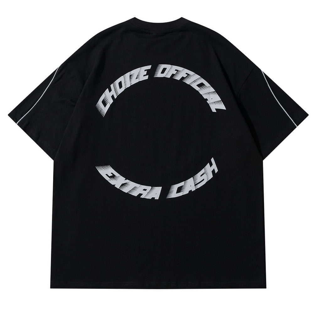 Short Sleeve Choize Print Cotton T-Shirts for Men