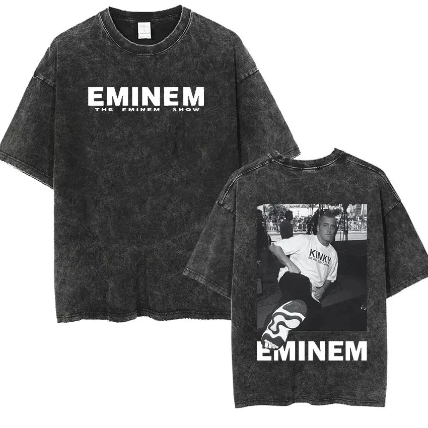 Rapper Eminem Vintage Washed Graphic T-Shirt