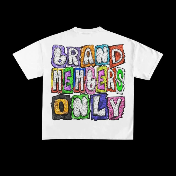 Retro Eye Letter Print Unisex Cotton Graphic Tees - Y2K Style