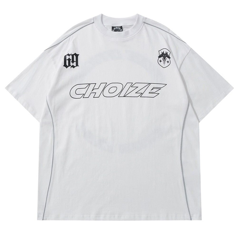 Short Sleeve Choize Print Cotton T-Shirts for Men
