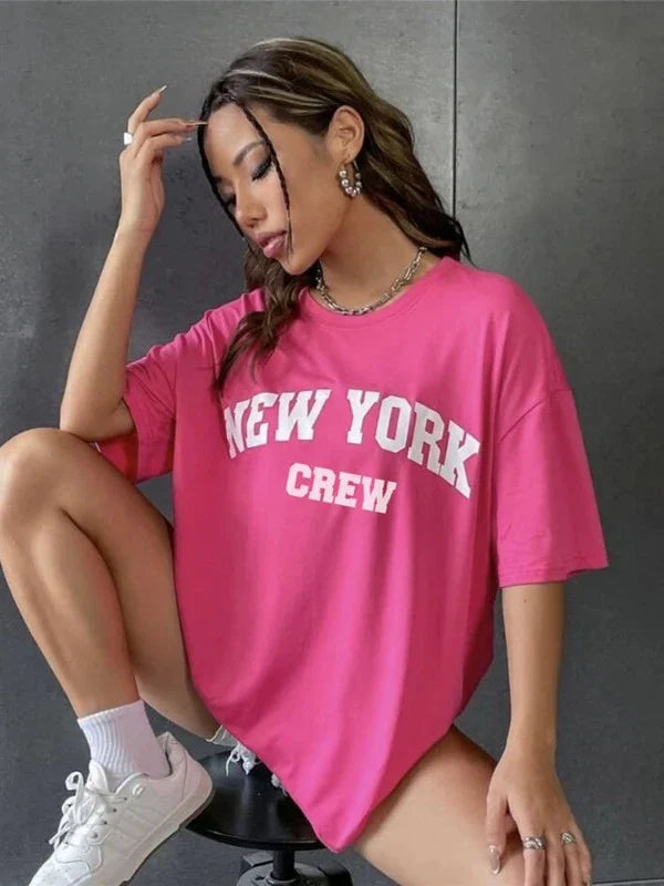 New York T Shirt Oversized - Urban Fashion Statement for Women